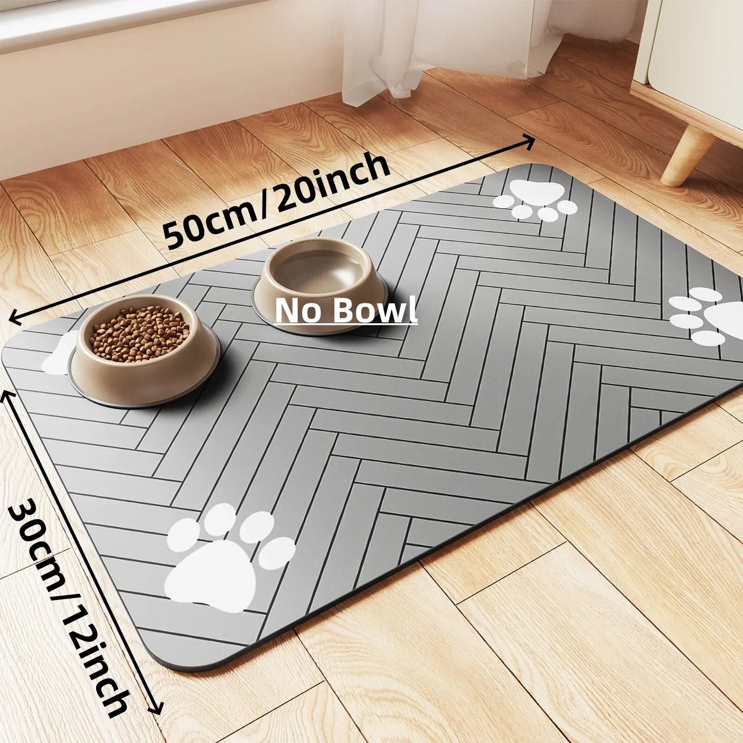 Waterproof Pet Feeding Mat — Non-Slip & Quick-Dry Floor Protection