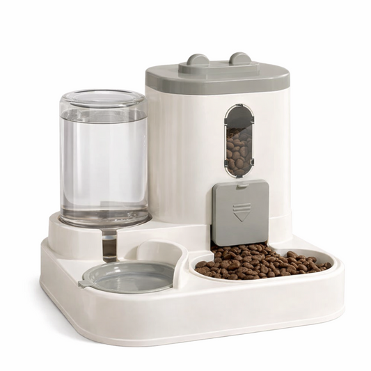 2-in-1 Automatic Cat Feeder & Water Dispenser | Anti-Spill, Cute Design