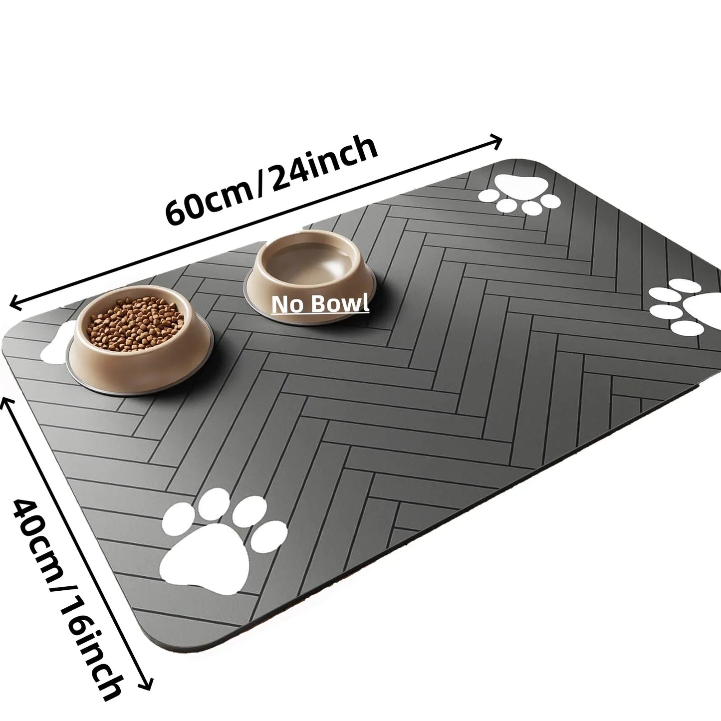 Waterproof Pet Feeding Mat — Non-Slip & Quick-Dry Floor Protection