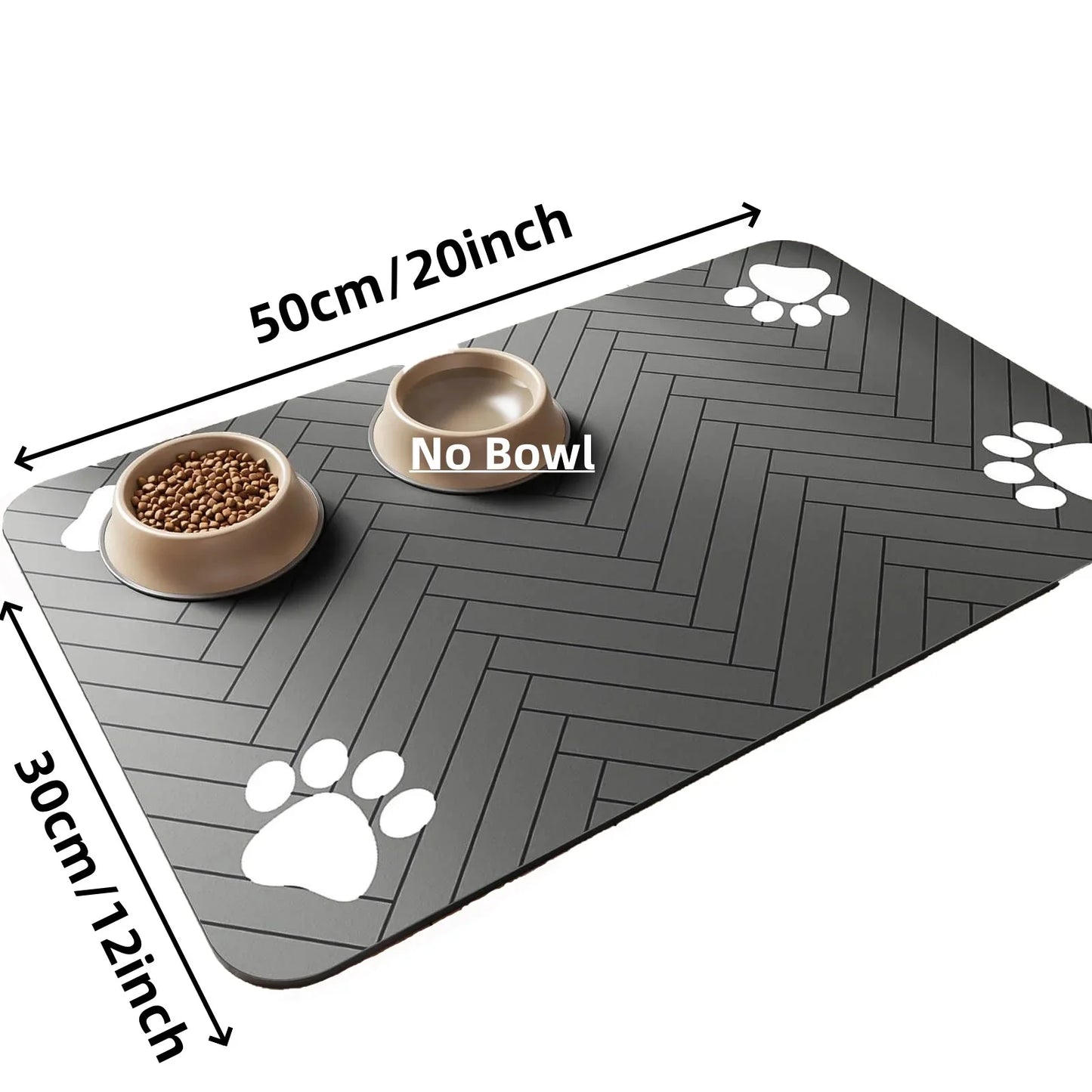 Waterproof Pet Feeding Mat — Non-Slip & Quick-Dry Floor Protection